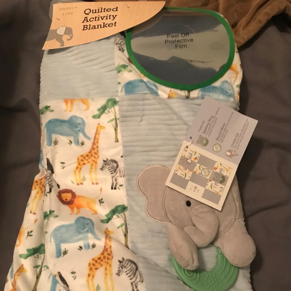 Quilted activity blanket